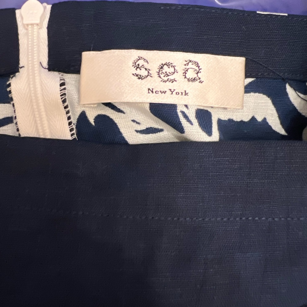 Sea NY Women’s Crop Top, Size 4/S, Color: Blue - Picture 5 of 11